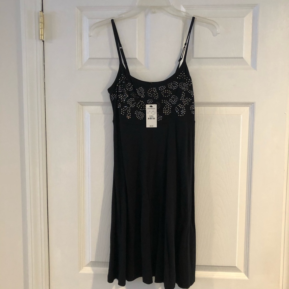 NWT black express dress with embellishments